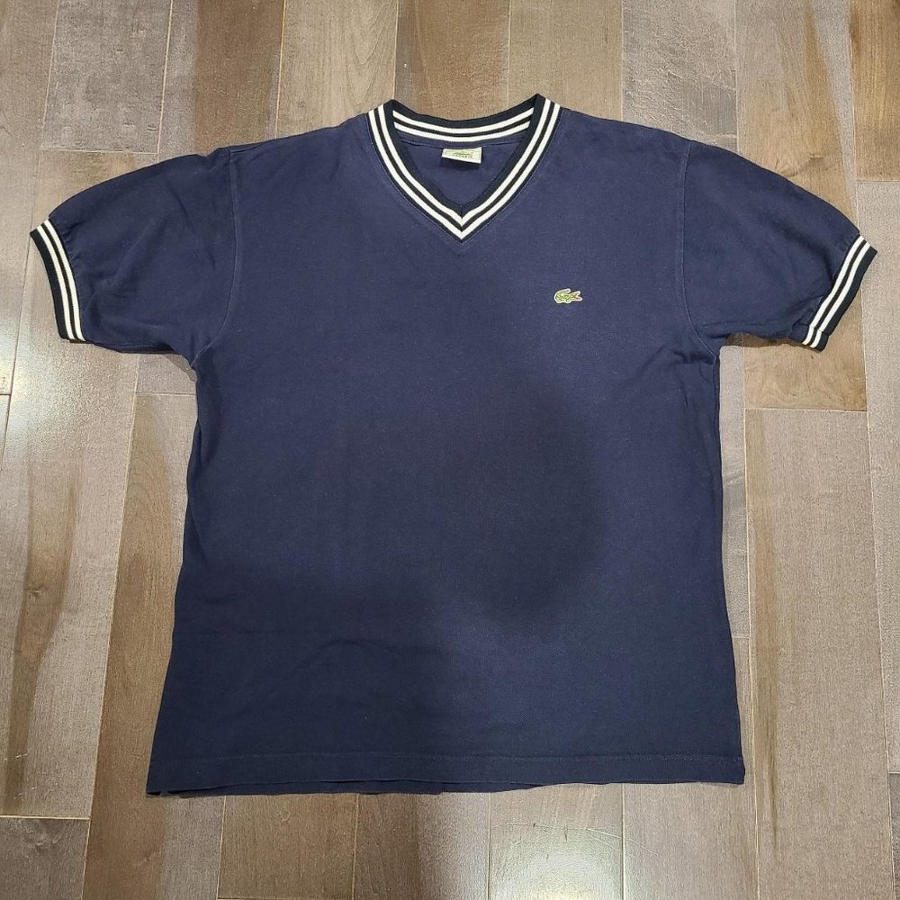 Vintage Lacoste V Neck Short Sleeve
